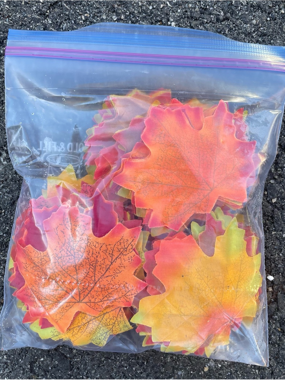 Autumn Maple Leaf Table Confetti - Orange, Yellow, Red